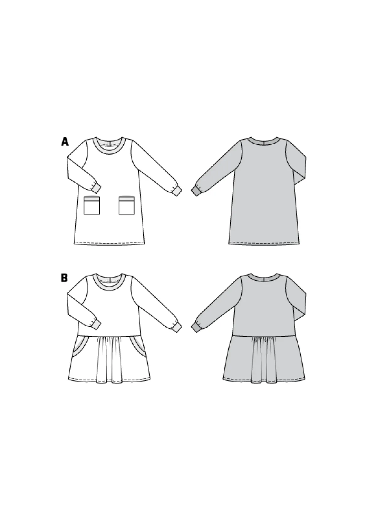 Abito camicia– con rifiniture a fascia