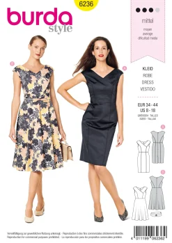 Abito in Wrap Look -Scollo a V -Spalle