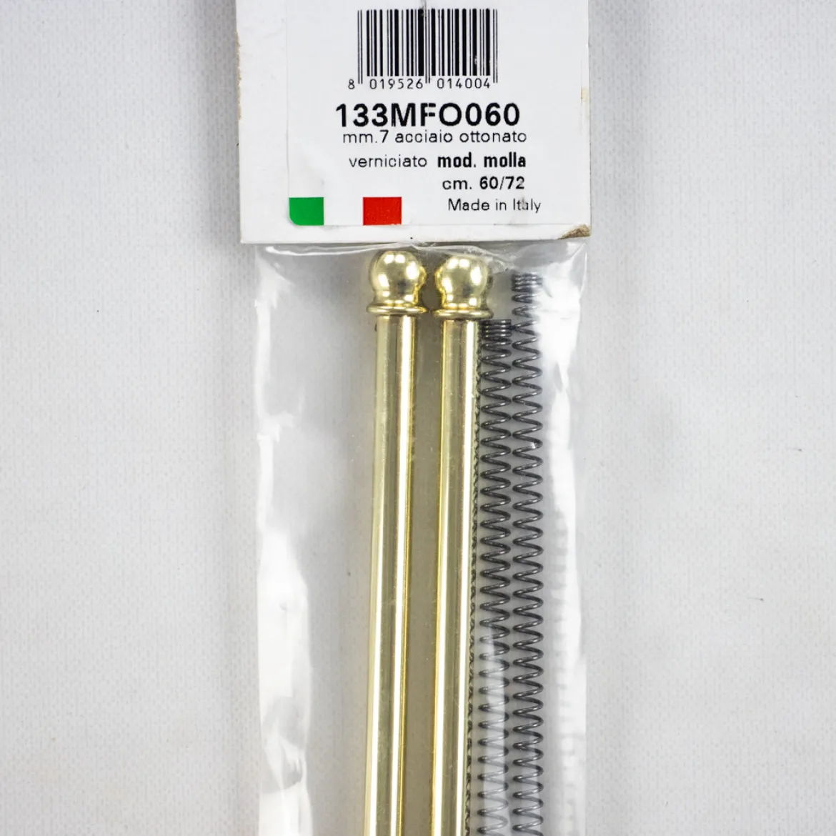 Bacchette ø7 acciaioa molla 60/72