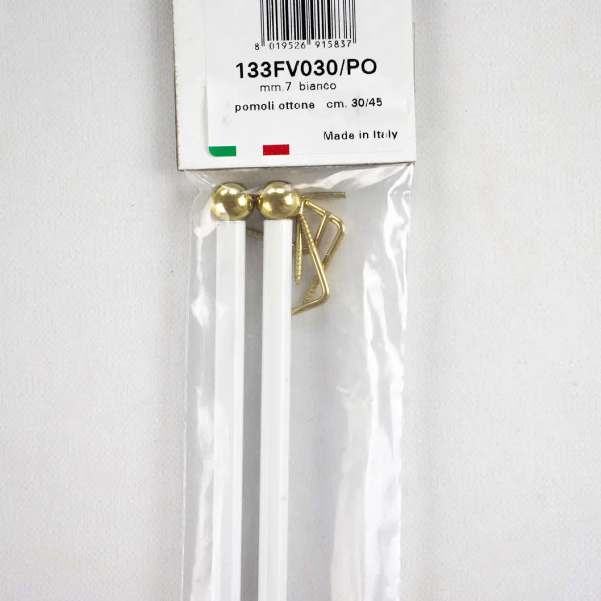 Bacchette ø7 verniciate bianche 30/45