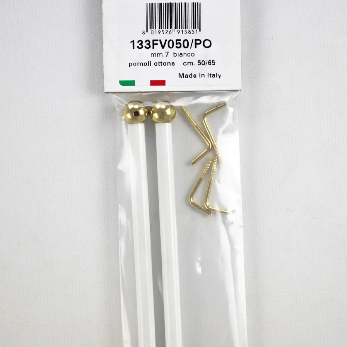 Bacchette ø7 verniciate bianche 50/65