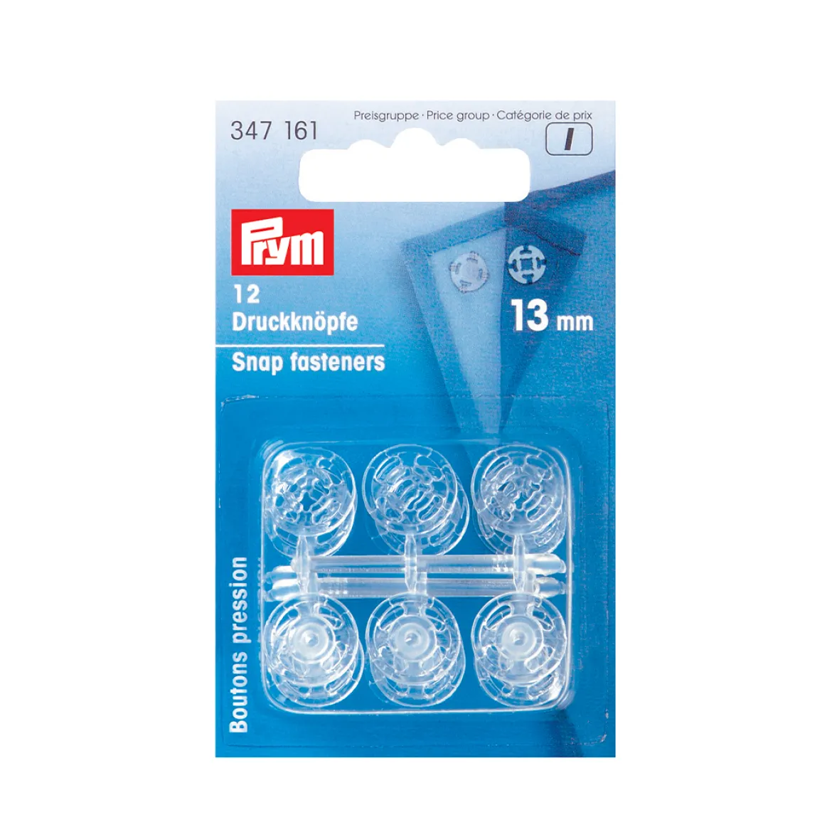 Bottoni automatici plastica 13mm