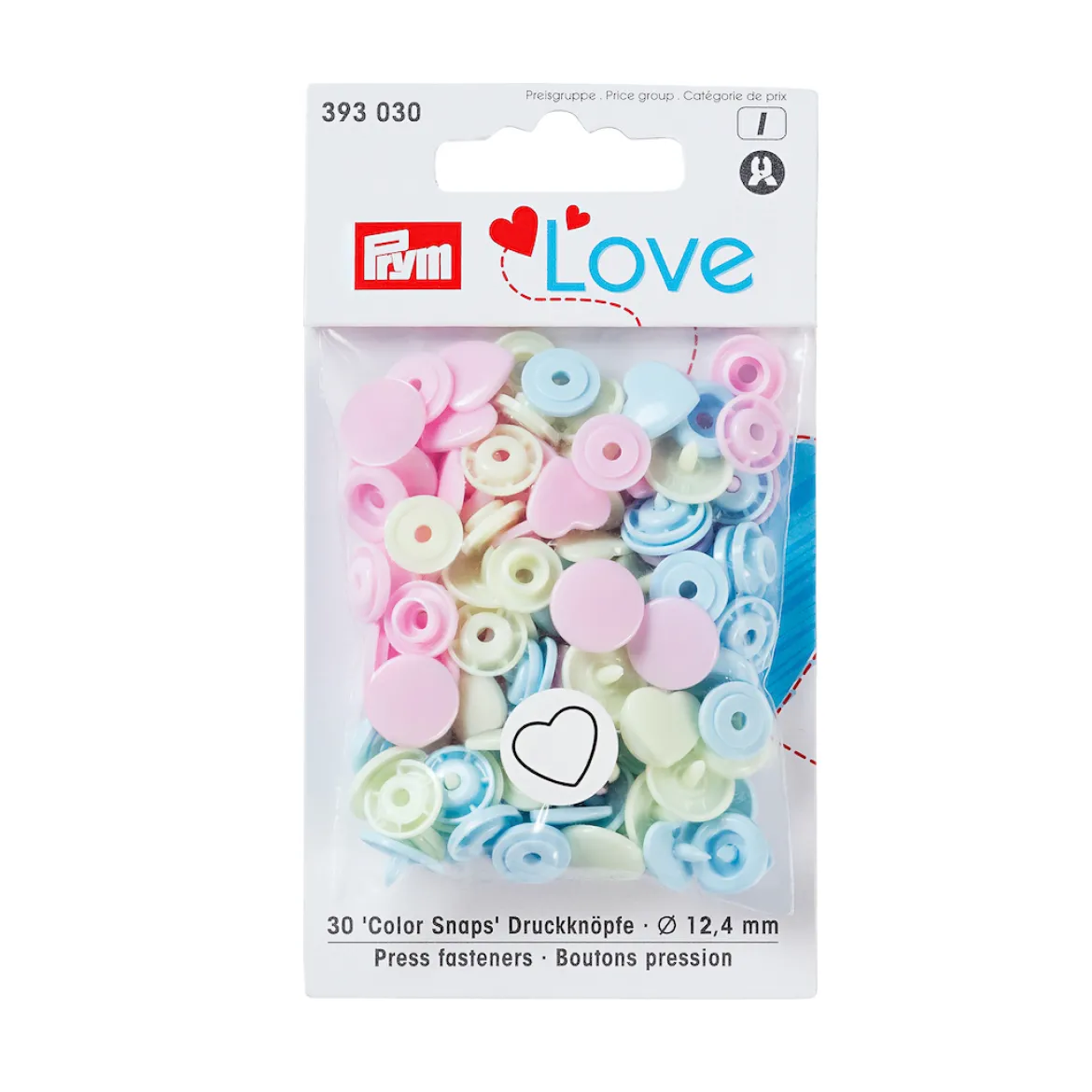 Bottoni pressione Love 12,4mm