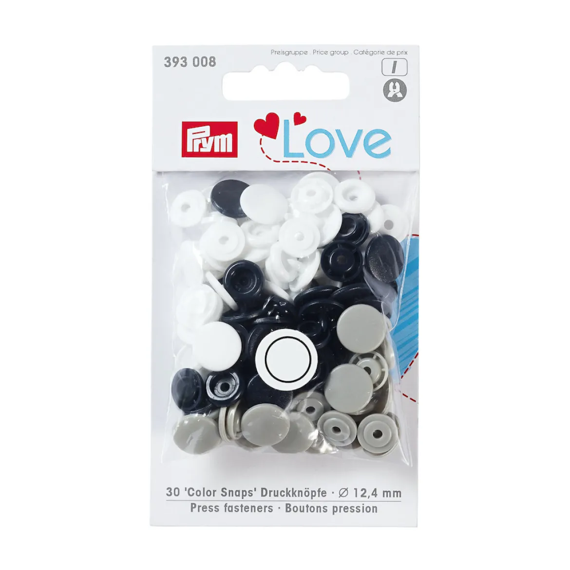 Bottoni pressione Love 12,4mm
