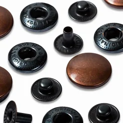 Bottoni pressione 15mm rame antico