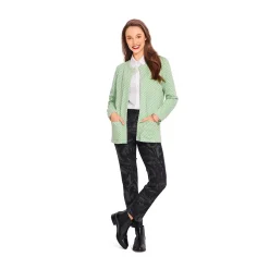 Cardigan con scollo arrotondato