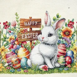CENTRO TAVOLA 100X100 EASTER BUNNY