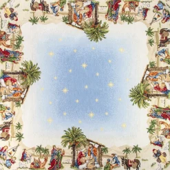 CENTRO TAVOLA 100X100 NATALE