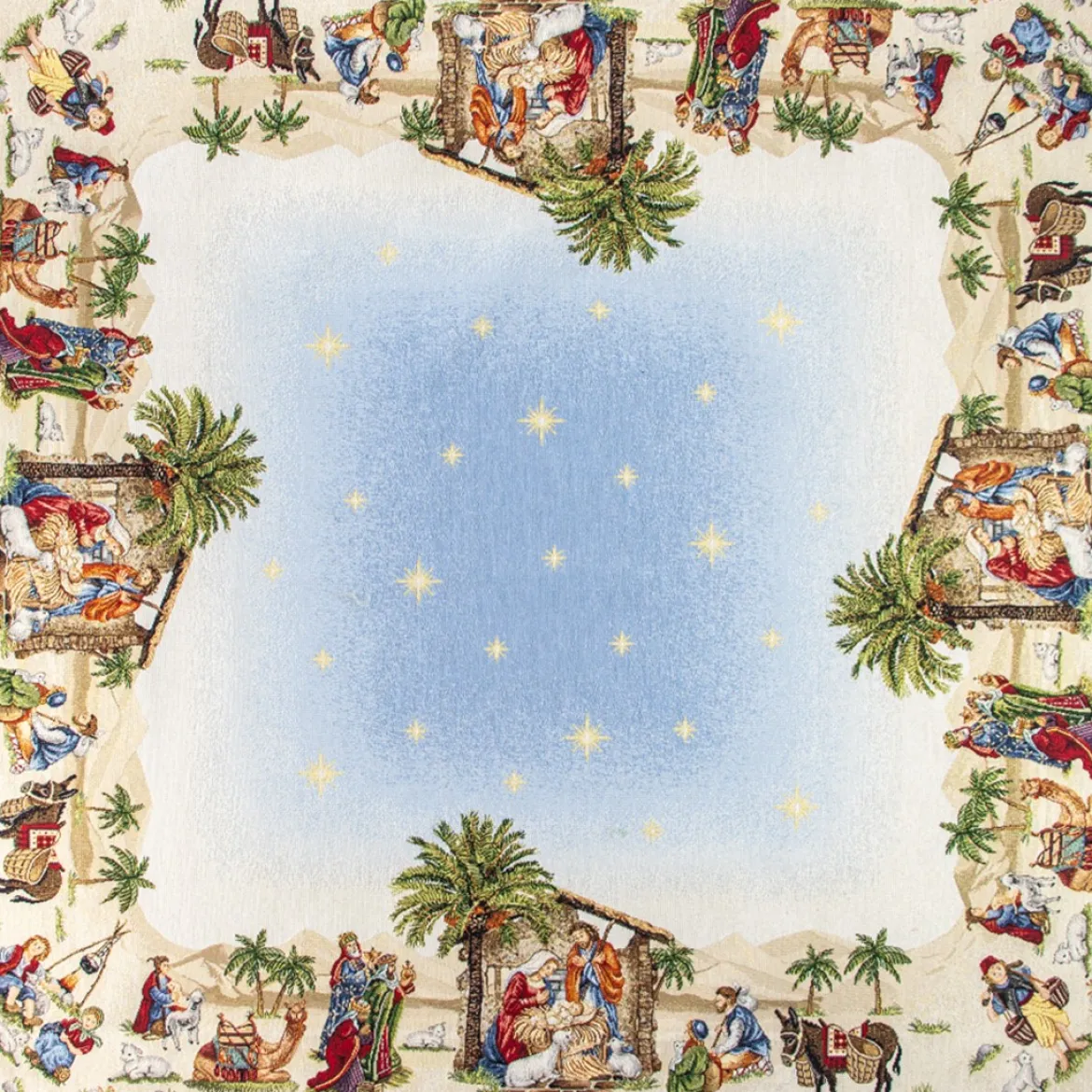 CENTRO TAVOLA 100X100 NATALE