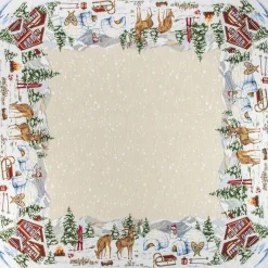 CENTRO TAVOLA 100X100 NATALE