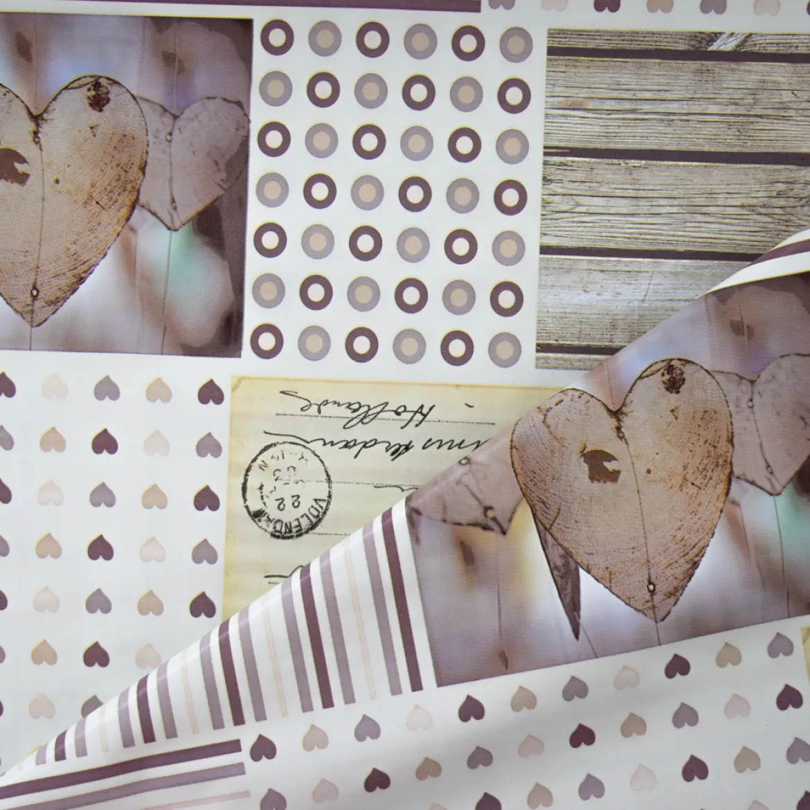 CERATA FANTASIA CUORI PATCHWORK SHABY