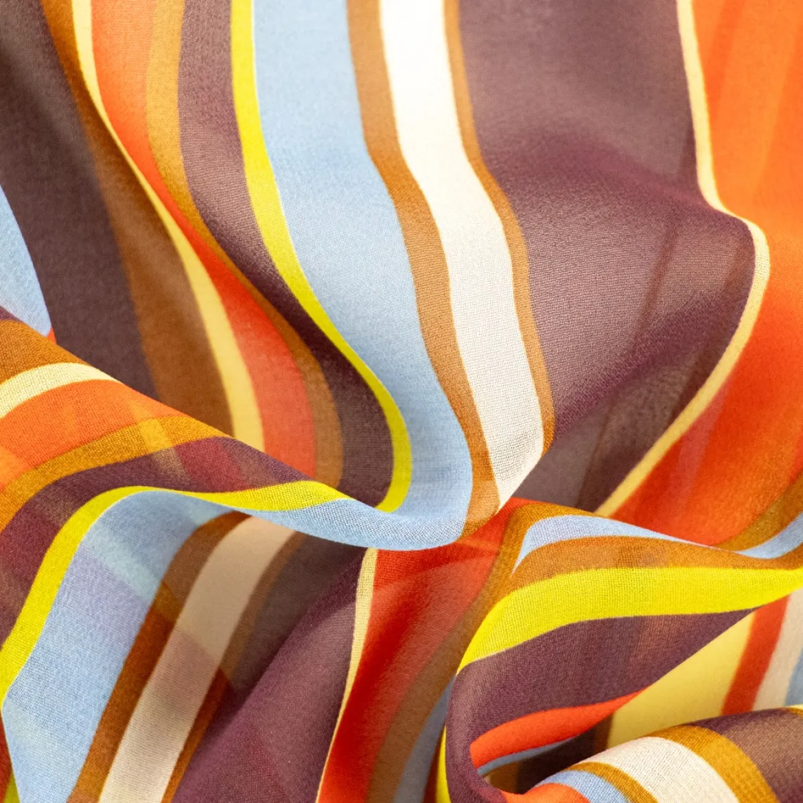 CHIFFON CREPE NICOLETTA RIGHE