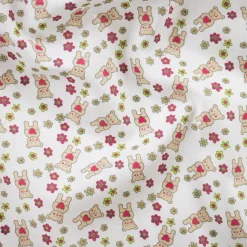 COTONE LEGGERO FIORI E ORSETTI
