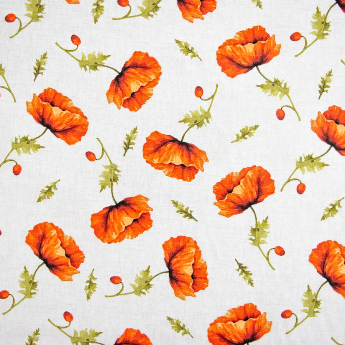 DRILL COTONE DIGITALE POPPIES
