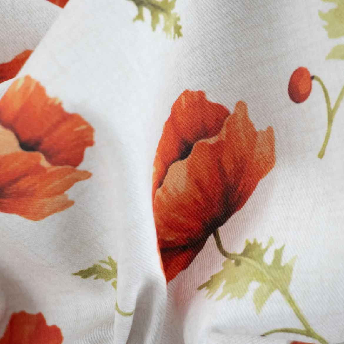 DRILL COTONE DIGITALE POPPIES