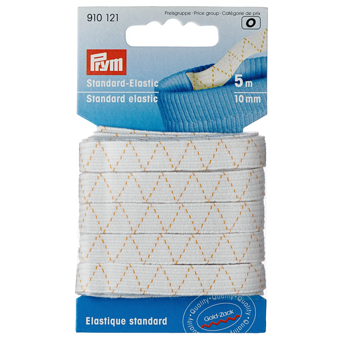 Elastico lavabile 10mm bianco 5 MT