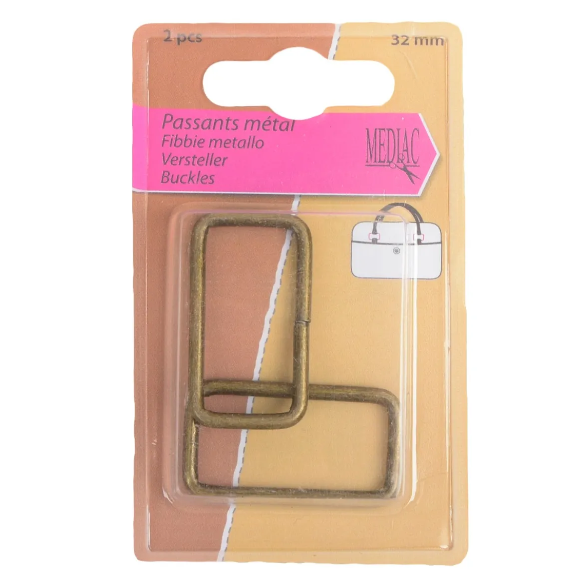 FIBBIE METALLO 32MM 2PZ