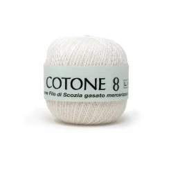 FILO UNCINETTO COTONE N.8 GOM.DA 100G