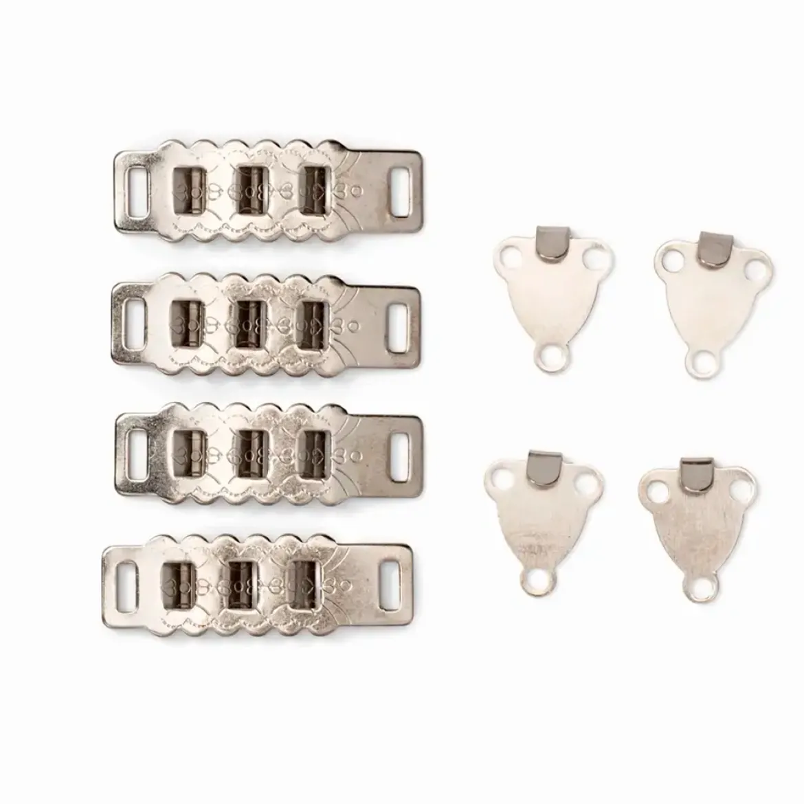 Ganci regolabili acciaio 4mm