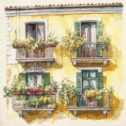 Pannelli 47x47 balconi fioriti