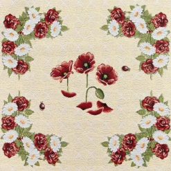 PANNELLI 47X47 CM PAPAVERO E MARGHERITE