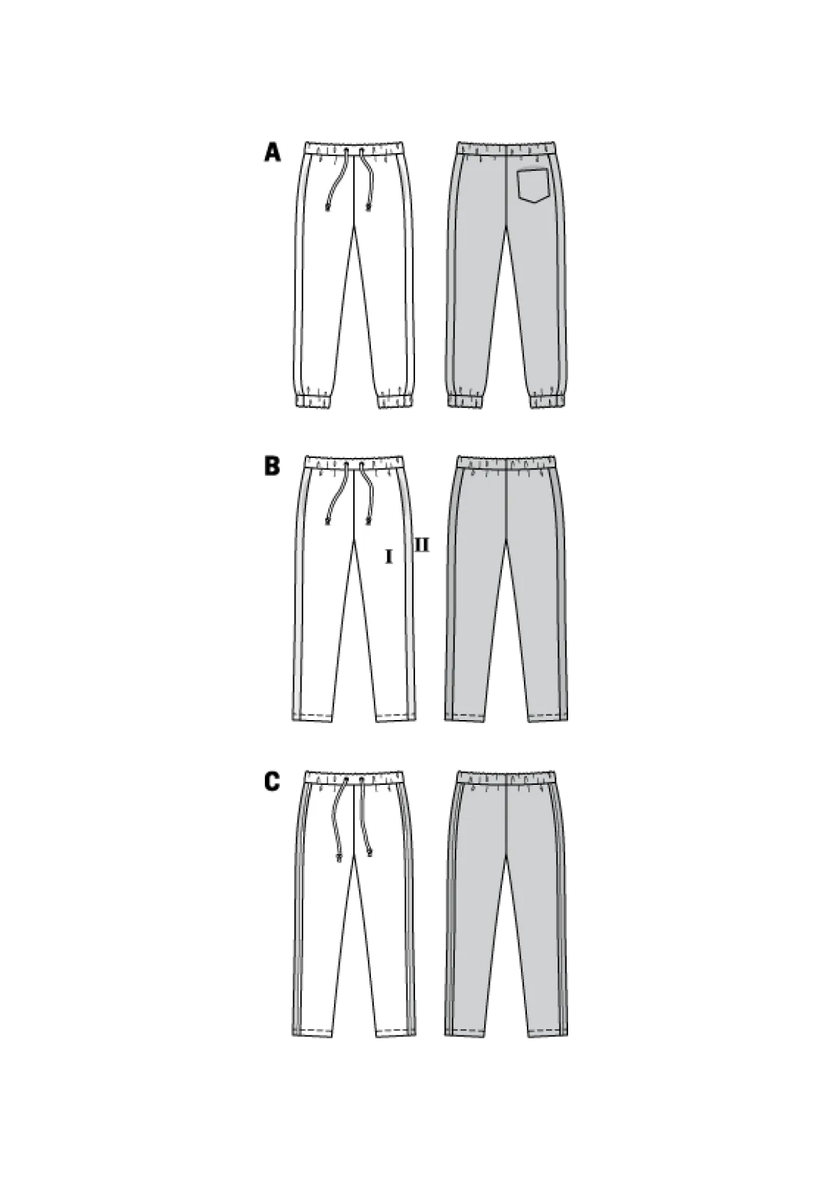 PANTALONI DA JOGGING - VITA ELASTICA -P