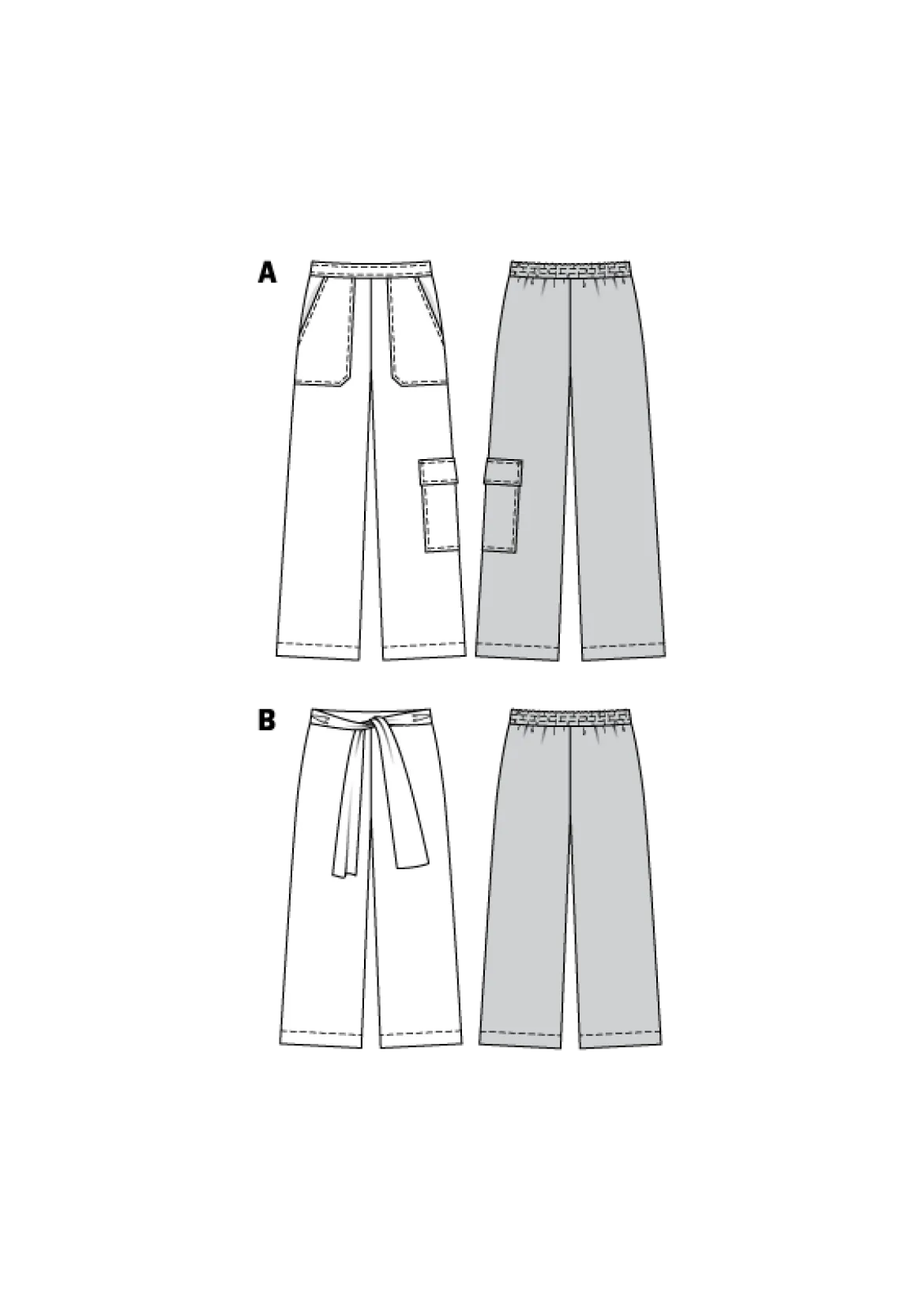 Pantaloni - Vestibilità ampia - Elastico