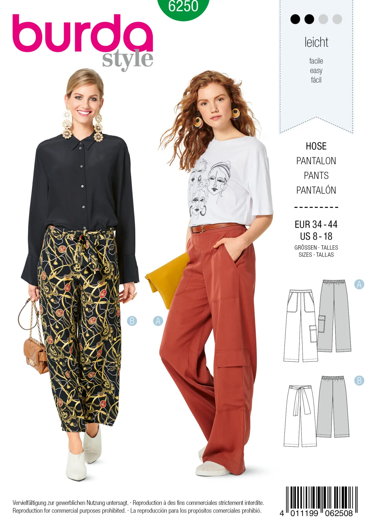Pantaloni - Vestibilità ampia - Elastico