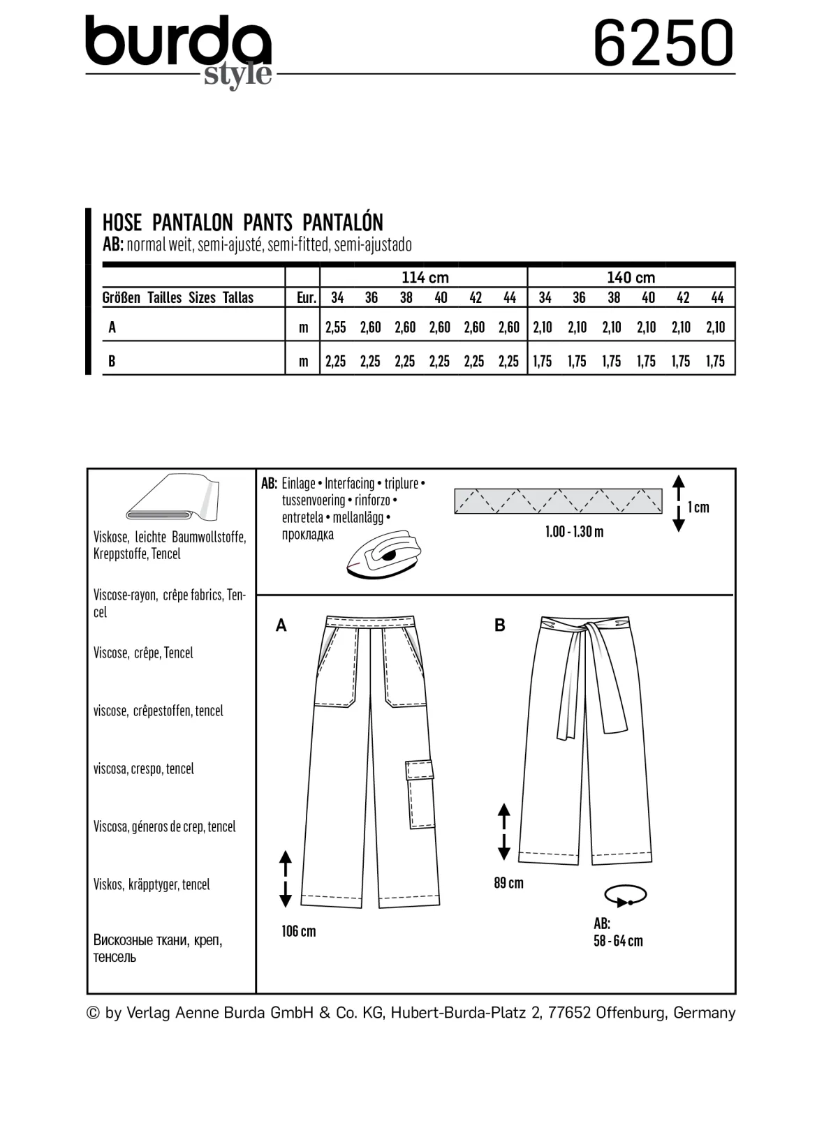 Pantaloni - Vestibilità ampia - Elastico