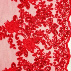 PIZZO RICAMATO PERLINE E PAILLETTES
