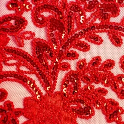 PIZZO RICAMATO PERLINE E PAILLETTES