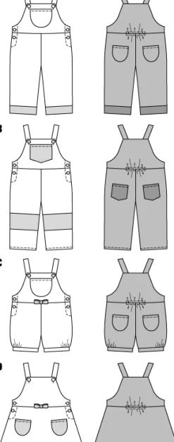 Salopette e vestito