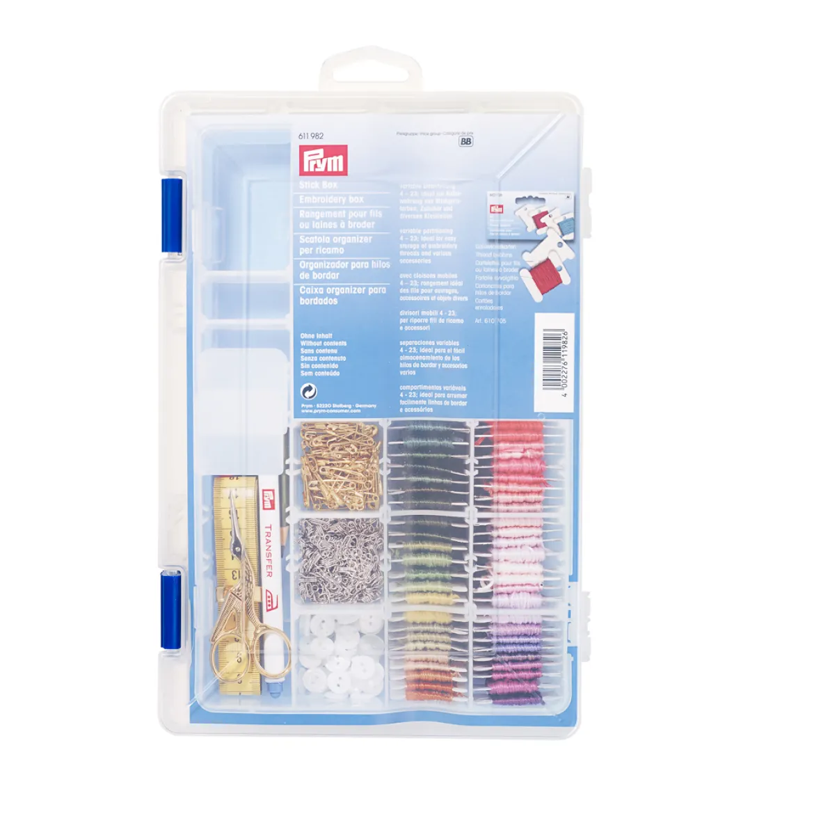 Scatola organizer per ricamo