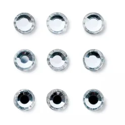 Strass ferro rotondo 5mm argento
