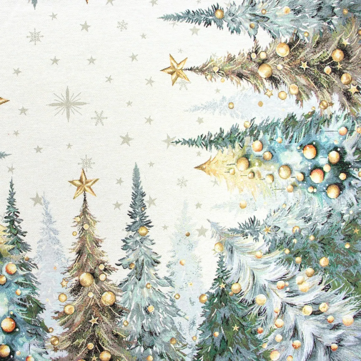 Tovaglia piazzata 100x100 bosco Natale