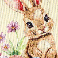 Tovaglia piazzata 100x100 Pasqua fiorita