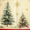 TOVAGLIA PIAZZATA 140X140 XMAS WOODS