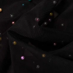 TULLE CON PERLINE MULTICOLOR NAVE