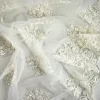 TULLE RICAMATO PERLINE E PAILLETTES