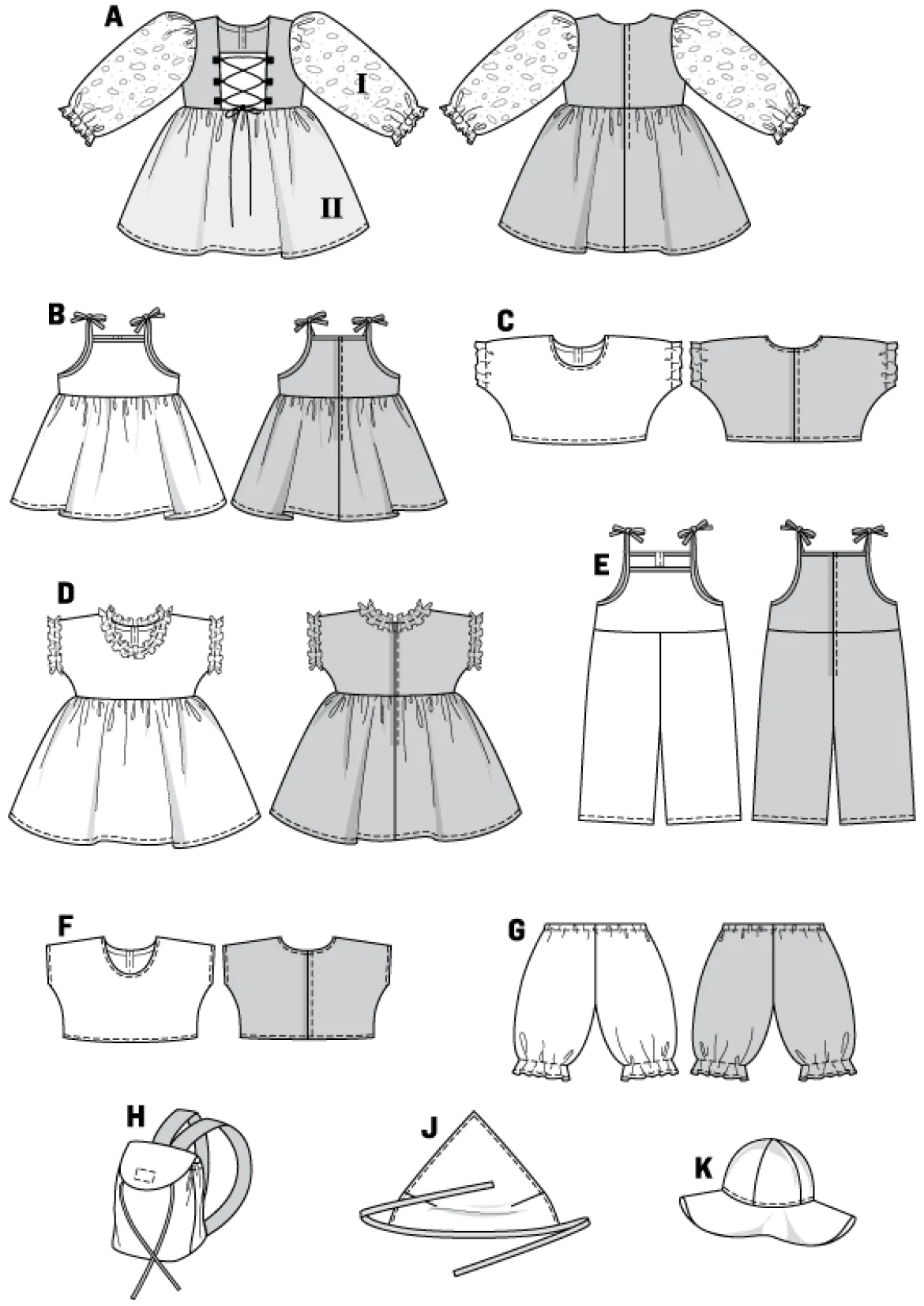 vestiti per le bambole
