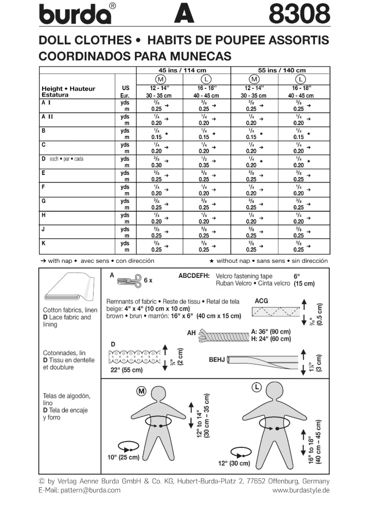 vestiti per le bambole