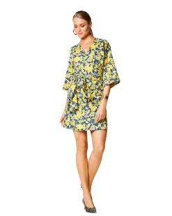 Vestito a portafoglio con fascette -Orl