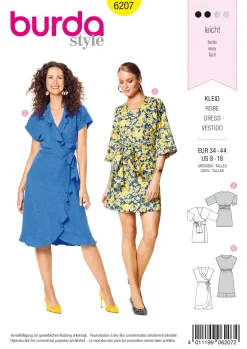 Vestito a portafoglio con fascette -Orl