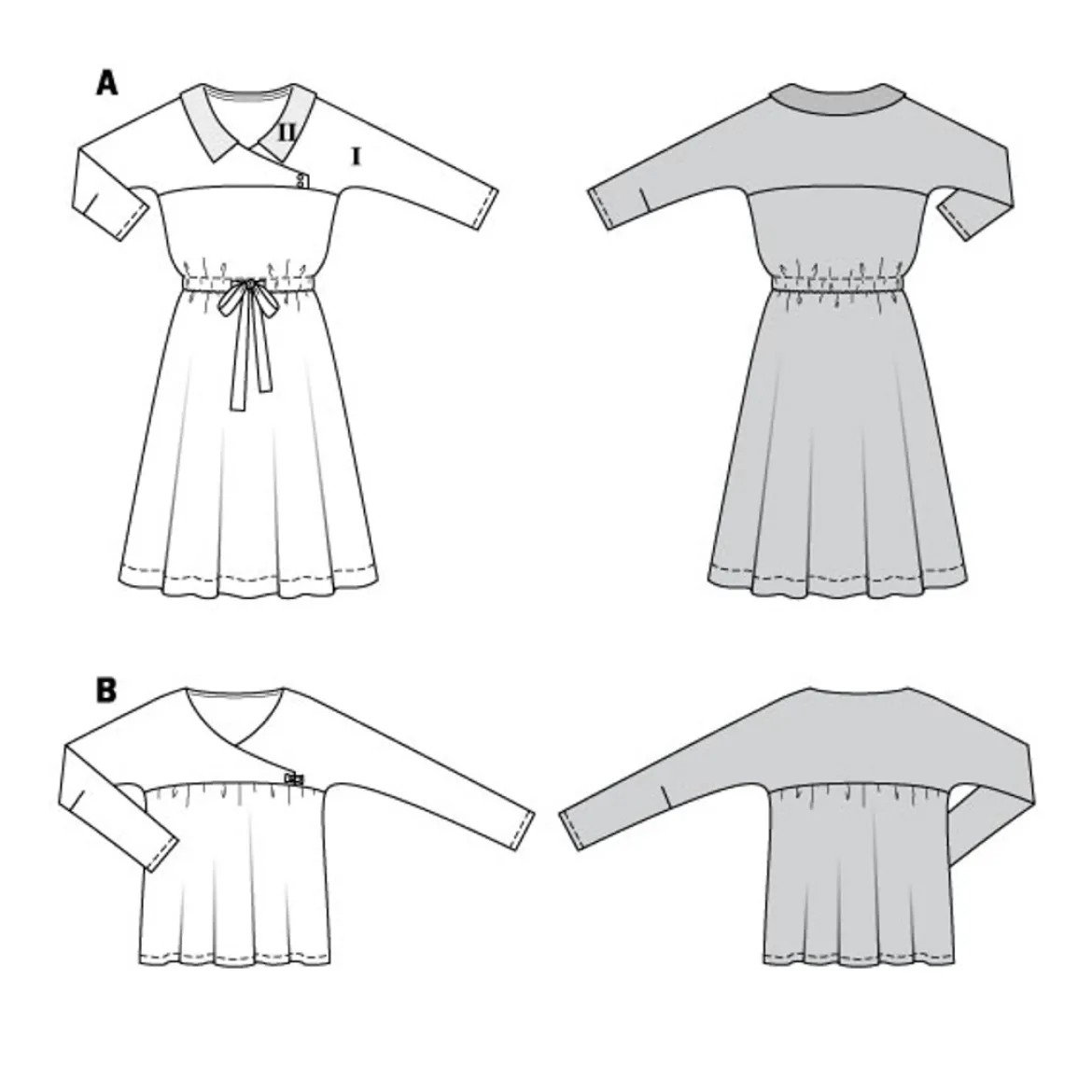 Vestito e camicetta